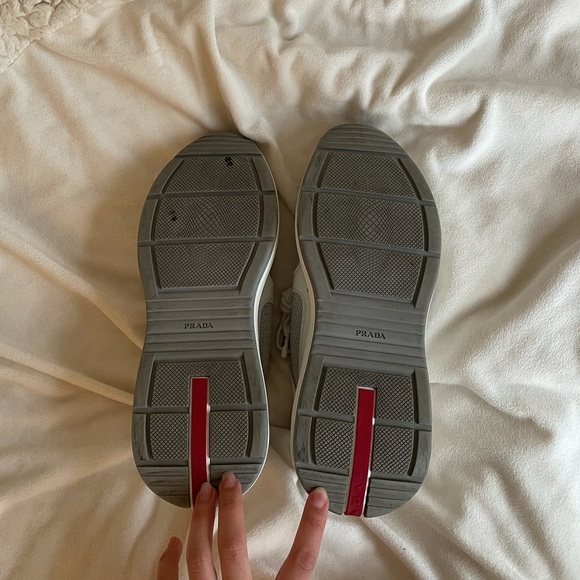 Prada America’s Cup Lace Up Sneakers - Picture 6 of 6